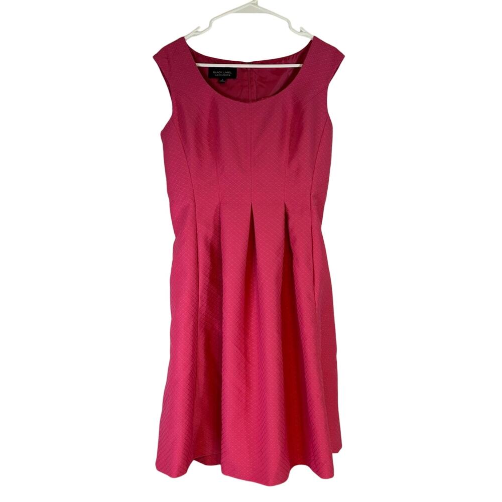 Evan Picone Black Label Pink Fit and Flare Dress Size 6 N0273